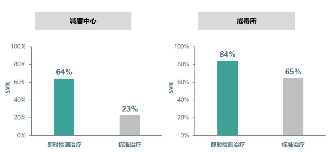 即時丙肝檢測治療策略與標(biāo)準(zhǔn)治療策略的SVR